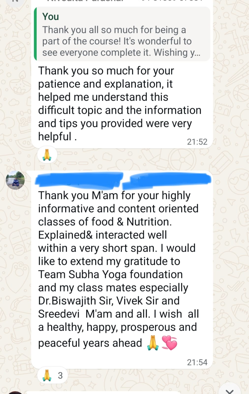 Student Feedback 6